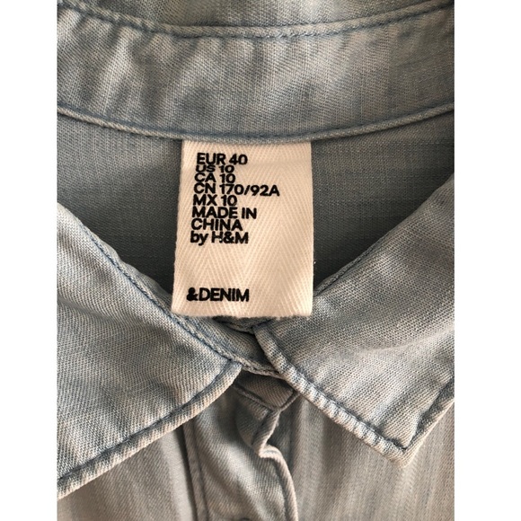 H&M Light Wash Denim Dress - Picture 4 of 7